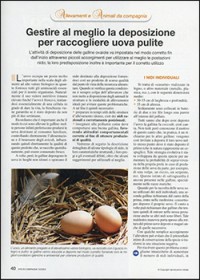 Gestire al meglio la deposizione per raccogliere uova pulite